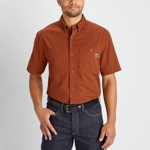 DULUTH Men's 40 Grit Standard Fit Short Sleeve Work Shirt Hardworking size XL